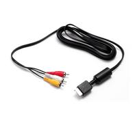 Câble AV RCA - Service PRO CHC-CA-PSN - Pour PS1/PS2/PS3 - Noir - Compatible Péritel (avec adaptateur)
