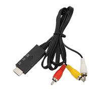 Câble AV vers HDMI, Câble de Convertisseur Vidéo Audio 3 vers HDMI pour PS3, pour N64, STB, VHS, Magnétoscope, Lecteurs DVD, 3,3 Pieds