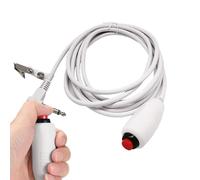 Câble avec bouton poussoir | Câble de bouton d'appel d'infirmière | avec | téléphone 6.35mm avec l'agrafe de feuille pour la station d'infirmière Câble universel de téléphone remplaçable