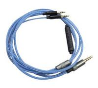 Câble avec contrôle 3,5 mm pour casque Sol Republic Master Tracks HD V8 V10 V12 X3 Bleu G