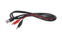 Câble banane BNC vers double pince crocodile / câble banane de 4 mm, ligne de sonde de test de signal d'oscilloscope, pour tests électroniques et utilisation en laboratoire