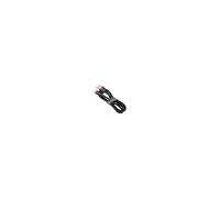 cable baseus cafule cordon en nylon durable usb / lightning qc3.0 2.4a 1m noir-rouge (calklf-b19)