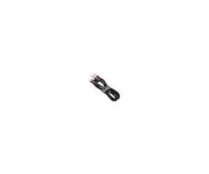 cable baseus cafule cordon en nylon durable usb / lightning qc3.0 2.4a 1m noir-rouge (calklf-b19)