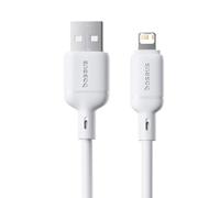 Câble Baseus Silky Series USB-A Lightning 2.4A 1m Blanc