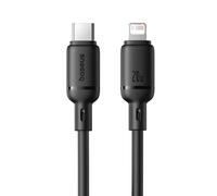 Câble Baseus Silky Series USB-C Lightning 2.4A 20W 1m Noir