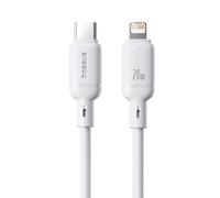 Câble Baseus Silky Series USB-C Lightning PD 20W 1m Blanc