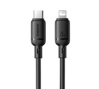 Câble Baseus Silky Series USB-C Lightning PD 20W 2m Noir