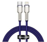 type-c lightning cafule series metal data cable pd 20w 1m violet (catljk-a05)