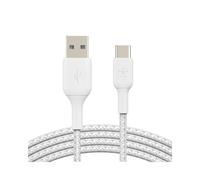 Câble Belkin CAB002BT3MWH USB-A vers USB-C 3m, Connecteurs Mâle-Mâle, Droit, Blanc, Compatible Plug and Play - Code SH: 84733080