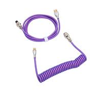 Câble BleUSB C pour ClavierCâble de Clavier de JeuClavier Bélier,Câble de Clavier Hanical Double Sve personnalisé enroulé Witetachable Métal Tion USB C vers USB A Clavier Tion