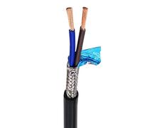 câble blindé, Câble de commande goulottes, 2 mètres, 22 AWG, section 0,2-1,5 mm²(Black 0.75,2 meter 2 core)