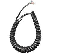 Câble blindé en Spirale à Ressort à 8 conducteurs, Fil télescopique Extensible de 0,3 mm², for Atelier et systèmes de CVC, 1 pièce(Stretch 5Meters)