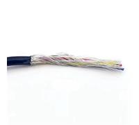 Câble blindé multiconducteur ， Câble de commande solide UL2547 300 V PVC blindé 1 m Cuivre 20-32 AWG 2-7 conducteurs Noir(6cores,32AWG x 1meter)