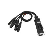 Câble Blindé RJ45 CAT5 Vers Connecteurs Femelles XLR 3 Broches à 4 Canaux, Câble Récepteur Multi-Réseau pour Studio de Scène