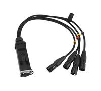 Câble Blindé RJ45 CAT5 Vers Connecteurs Mâles XLR 3 Broches à 4 Canaux, Câble Récepteur Multi-Réseau pour Studio de Scène