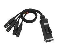 Câble blindé RJ45 CAT5 vers connecteurs XLR femelles 3 broches 4 canaux