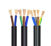 Câble blindé RVV 1 mètre, 2 à 5 conducteurs, section de 0,5 mm² à 6 mm², gaine PVC, cuivre sans oxygène(3 core x 1.5mm²)