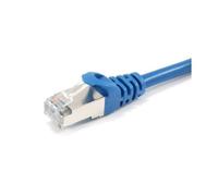 Câble blindé s/ftp catégorie 6a 10g losh 0.25m couleur bleu