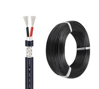 Câble Blindé UL2464, 2 Conducteurs, Fil De Cuivre Étamé, Câble De Signal Et D'alimentation Multiconducteur, Gaine PVC Flexible, Basse Tension, Idéal f Les Systèmes De Sécurité,(100ft,16AWG-2C)