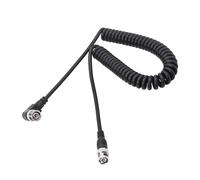 Câble BNC 3G/HD SDI Câble enroulé BNC Adaptateur de connecteur d'extension BNC à angle droit,adapté aux systèmes de vidéosurveillance des caméras de sécurité vidéo et des oscilloscopes