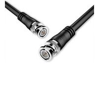 Câble BNC RG 58BNC mâle vers BNC mâleImpédance de 50 ohmsConvient pour la transmission de signaux vidéo et audio haute fréquenceNoir25 cm