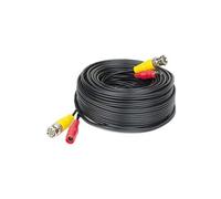 Yale SV-BNC30 - Câble Coaxial BNC 30m | Câble Vidéo 2 en 1 BNC et Alimentation pour Caméra de Vidéosurveillance (Caméra CCTV/Enregistreur DVR), Noir