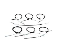 Câble Bowden set noir pour Simson KR 51/1 Schwalbe avec boîte manuelle et carburateur BVF (année 1976-1980)