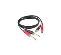Câble bretelle adaptateur Jack 6.35mm / RCA 2m KLOTZ