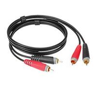 Câble bretelle RCA noir 2m KLOTZ