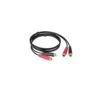 Câble bretelle RCA noir 6m KLOTZ