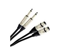 Plugger Cable bretelle 2 x Jack Mâle / 2 x XLR Femelle (0,6 m) - Câbles jack/mini-jack