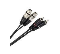 Câble Bretelle XLR Femelle 3b - RCA Mâle 3m Easy Câble