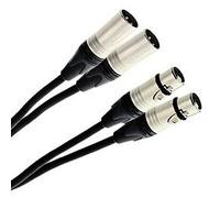 Câble Bretelle XLR Femelle 3b - XLR Mâle 3b 1.50m Elite