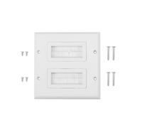 Câble-brosse anti-poussière en plastique, plaque murale, insert de connexion, cache, montage de prise, panneau multimédia, Nouveau #2