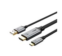 Câble CABLETIME HDMI Vers USB C Signal Stable 4K60Hz Compatible For Switch Nintendo, PS3/4/5 Avec Alimentation USB Console De Jeu Vers Moniteur USB C.(2M)