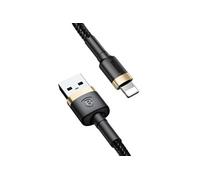 Baseus Lightning Cafule Cable 2.4a 1m Gold + Black (calklf-bv1)