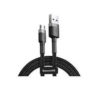 Baseus Câble Cafule CAMKLF-HG1 USB 2.0 USB A - Micro-B M/M 3 m 2A Noir/Gris