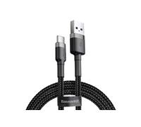 Baseus Câble USB‑C Cafule CATKLF-CG1 2 m, 2 A Gris/Noir