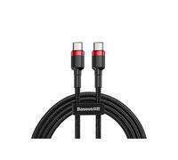 Câble Cafule USB Type C M/M 1m 60W (Noir/Rouge)