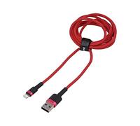 Câble CALKLF-C09 haute vitesse, USB 2.0 2m rouge Norme textile : Quick Charge...