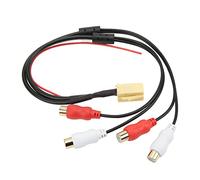 Cable Car Line Out Adapter 4RCA Aux In Adapter Cable Phono Femelle Stereo Splitter Audio Breakout AdapterRemplacement pour Lecteur CD Blaupunkt VDO