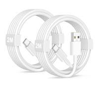 Câble Carplay pour iPhone 17 16 15 Voiture, 2M Lot de 2 Câble USB A vers USB C Voiture pour Apple Carplay et Android Auto,Câble USB C Charge Rapide pour iPhone 16E 16 15 Pro Voiture Chargeur Rapide