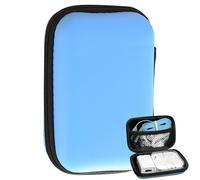 Cable Carrying Case, Tech Accessories Pouch, Portable Storage Organizer, Protective Durable Lightweight Compact Travel Friendly Design, Electronics Use for Headphones Earplugs Cables