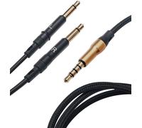 Cable d''origine 99 Classics Noir Or mono 3,5mm a 3,5mm Asymetrique - longueur 3m