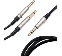 Cable d''origine 99 Classics Noir Argent mono 3,5mm a 3,5mm Asymetrique - longueur 3m