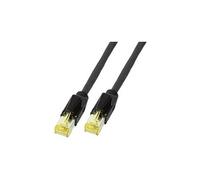Câble CAT 6A/S/FTP - [1x RJ45 mâle - 1x RJ45 mâle] - K8560SW.0,50 - 0.50 m - noir