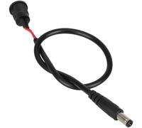 Câble CC 2,1 x 5,5 mm mâle vers CQ femelle pour liaison d'alimentation CC 31 cm de longueur Convient pour les configurations d'alimentation