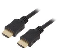 Câble CC-HDMI4L-1M HDMI 2.0 HDMI mâle recto-verso 1m noir 30AWG GEMBIRD