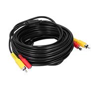Câble CCTV, Caméra ABS à l'épreuve des Intempéries - Easy pour Installer une Protection d'interférence EMI/RFI pour le Lecteur DVD pour la Caméra de Surveillance (15m/49.2ft)