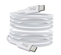 CABLE CHARGE & SYNCHRO USB-C VERS USB-C PD 3.0 (100W) - LONGUEUR 2M - BLANC - JAYM® - BULK